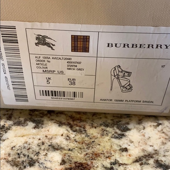Burberry Aviator Platform Sandal size 8 - Picture 6 of 7
